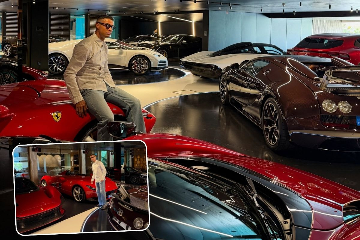 Portekizli yıldız futbolcu Cristiano Ronaldo garajını açtı, milyon dolarlık otomobilleri ortaya çıktı