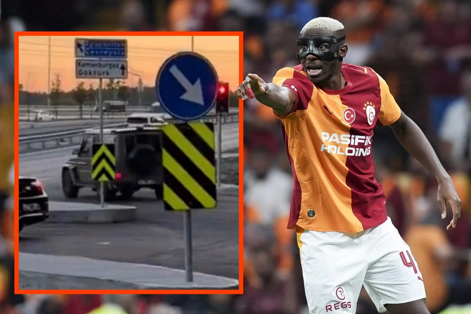 Galatasaray'ın Nijeryalı forveti Victor Osimhen polisin sosyal medya devriyesine takıldı