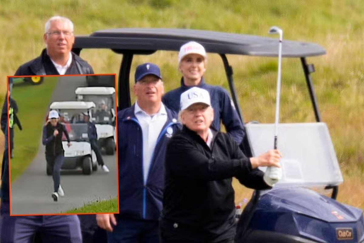 Nathalie Harp'ın ABD Başkanı Trump'la gittiği İskoçya'daki golf tatilinin görüntüleri ortaya çıktı