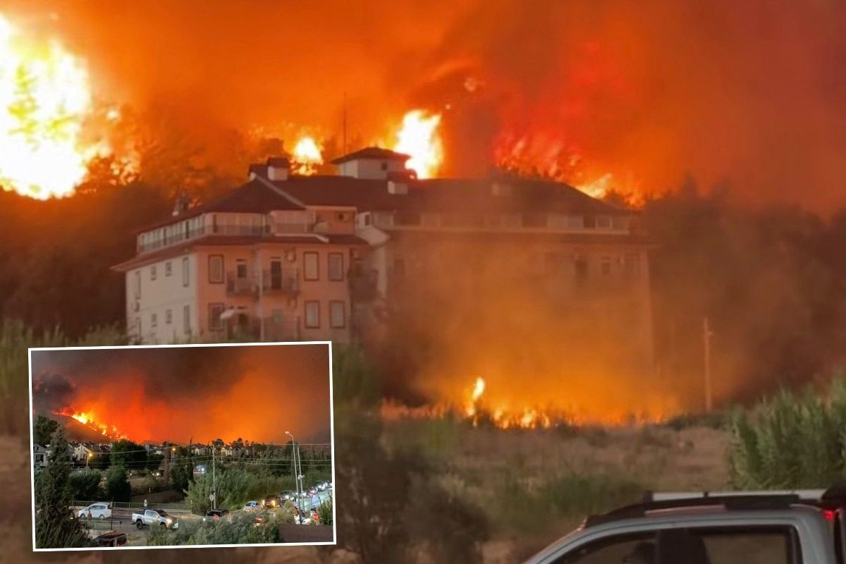 Fethiye'de ormanlık alanda yangın çıktı, alevler yerleşim bölgelerini tehdit ediyor
