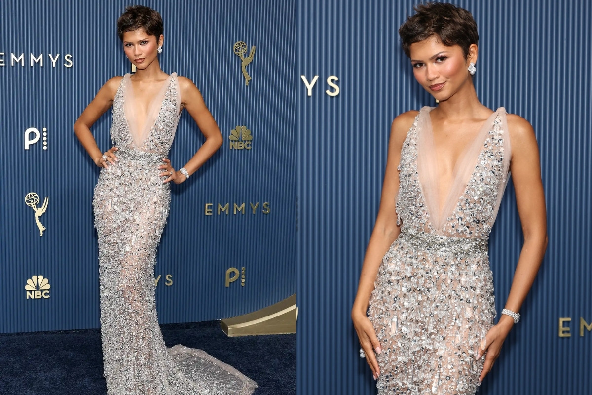 Zendaya'nın elbisesinde Prada şıklığı, makyajında ise 90’lar ilhamı
