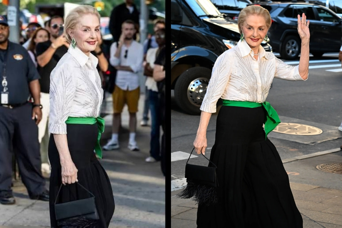 Moda ikonu Carolina Herrera markasının şovuna katıldı