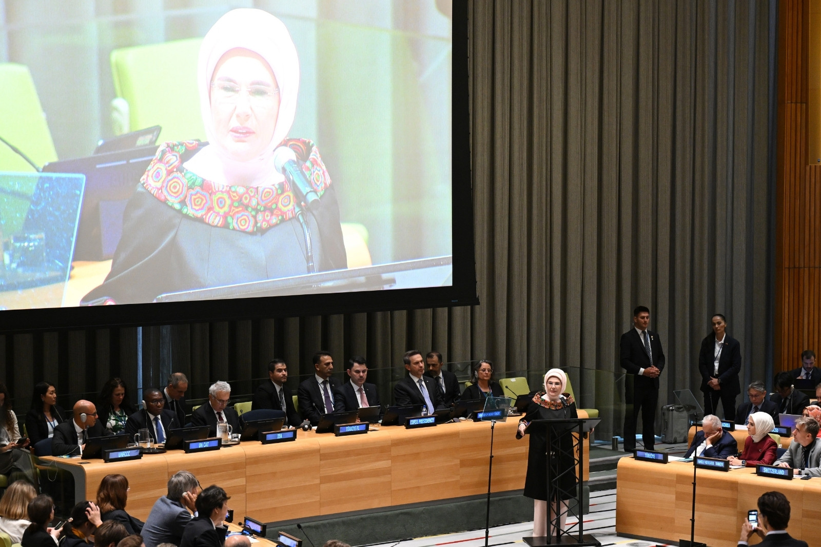 Emine Erdoğan Birleşmiş Milletler'de sıfır atığı anlattı