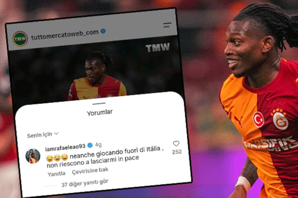 Galatasaray'da beklentileri karşılayamadığı yazılmıştı, Rafael Leao'dan dikkat çeken tepki