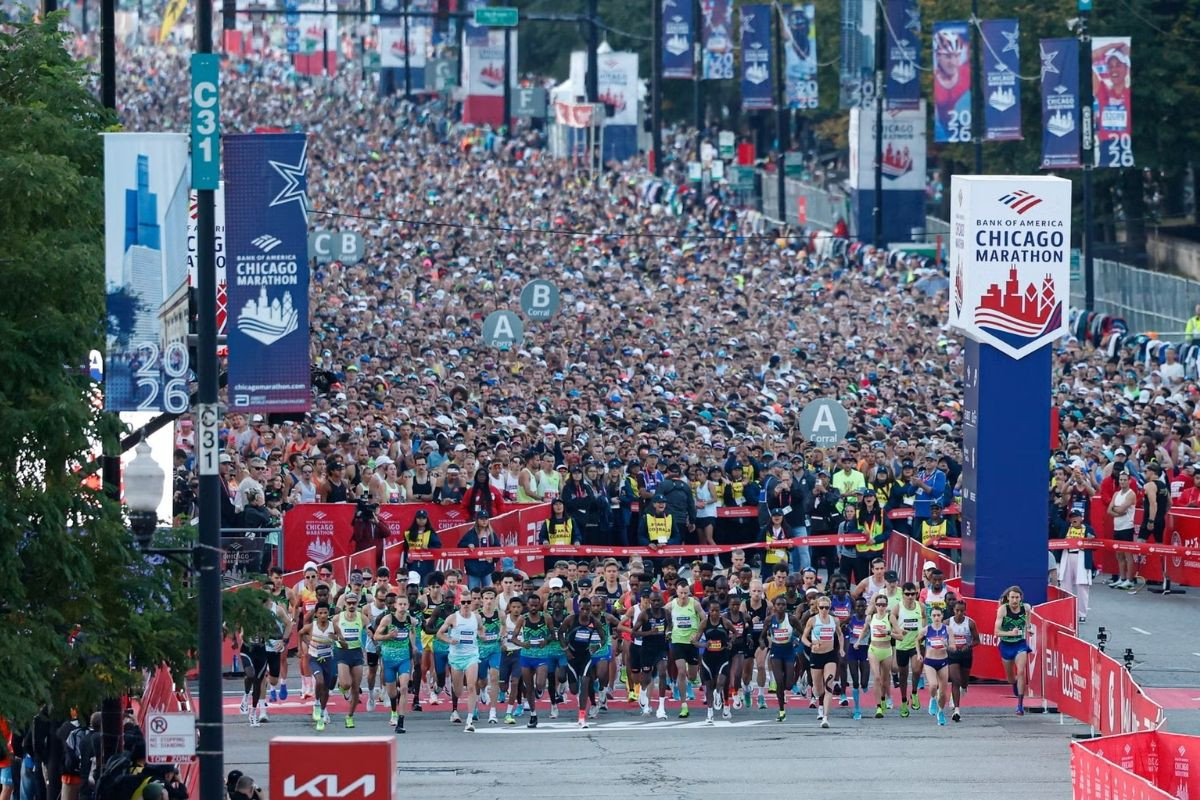 Chicago sokaklarında maraton heyecanı