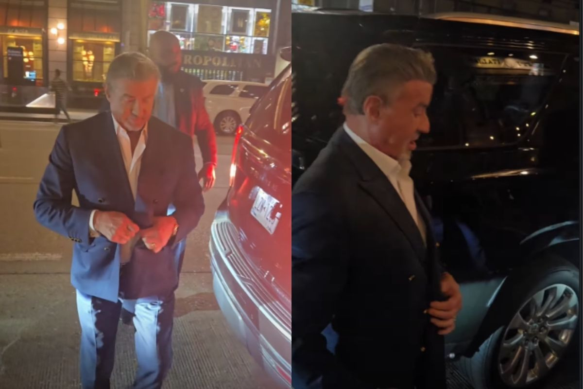 Sylvester Stallone New York sokaklarında