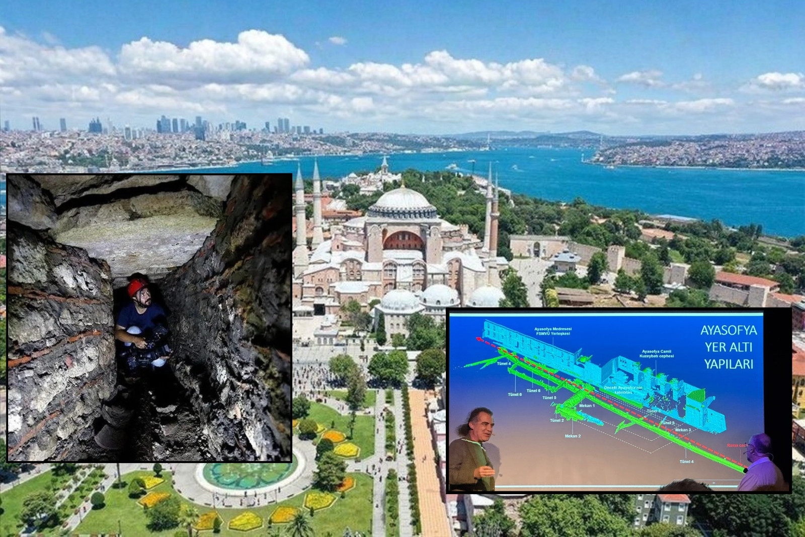 Ayasofya'nın altındaki devasa tünellerin 1600 yıllık sırrını, Ayasofya Bilim Kurulu Üyesi Prof. Dr. Hasan Fırat Diker açıkladı