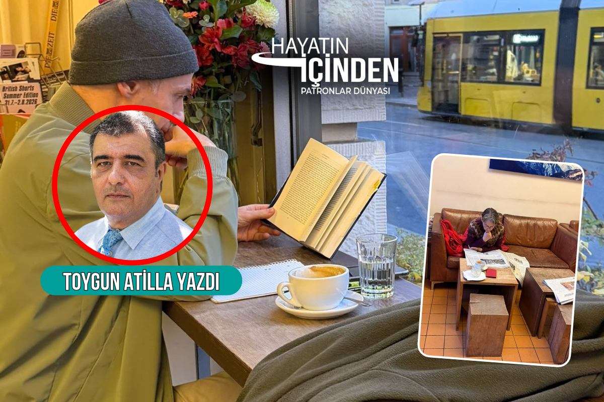 Berlin'de bir sabah, kafede kitabına dalmış bir adam, gazetesini okuyan kadın, sarı tramvaylar ve hayatın asıl zenginliği üzerine düşünceler