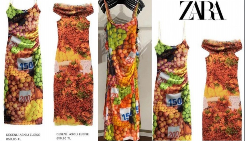 'Manav' konseptli Zara elbise ilgi çekti