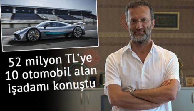 10 süper spor otomobili satın aldı, 52 Milyon verdi
