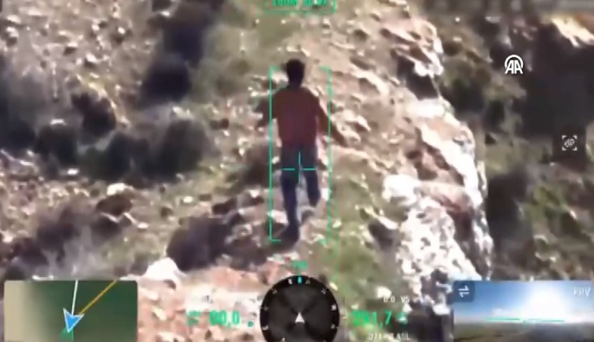 10 yıl hapisle aranan firari 3 saat kovalandı, dronlu jandarmadan kaçamadı