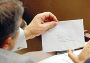 Şahin'den ikinci mektup vakası