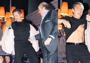 Tezman’dan striptiz şov