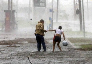 İşte Bush'un penceresinden New Orleans