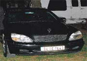 Çalınan Mercedes’in plakası sahteymiş