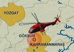 Helikopterin enkazına ulaşıldı