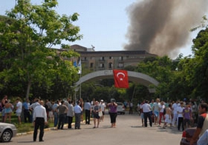 Clup Intourist Otel'de yangın