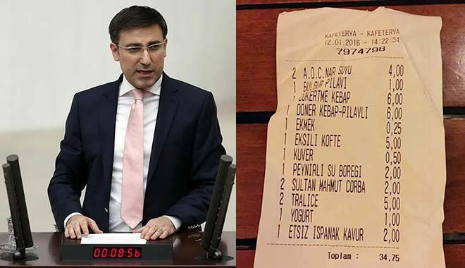2 liraya çorba içip, 6 liraya kebap yiyen vekil, Meclis Lokantası’nı şikayet etti!