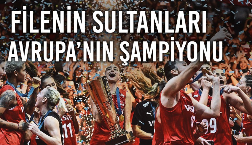 2023 CEV Avrupa Şampiyonası finalinde Sırbistan'ı 3-2 mağlup eden A Milli Kadın Voleybol Takımı şampiyon oldu