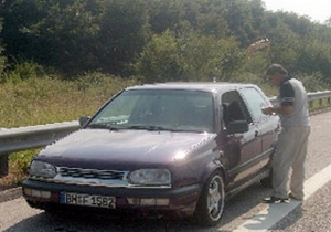 Gurbetçi Unakıtan'ın otomobilini tehlikeye düşürünce cezayı yedi