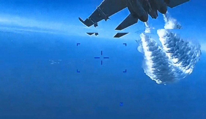 ABD, Karadeniz'de İHA'sının düşürüldüğü anları paylaştı