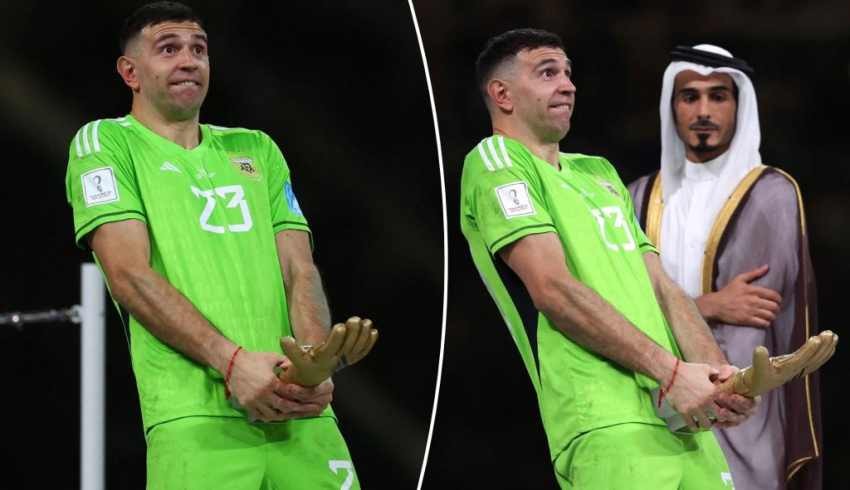 Arjantinli kaleci Emiliano Martinez, Fransız taraftarlara yaptığı hareketin sebebini açıkladı