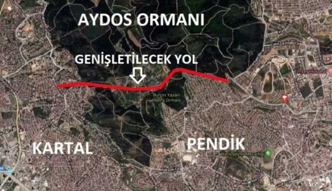 Aydos ormanı inşaata açılıyor: 50 bin metrekare orman yok olacak