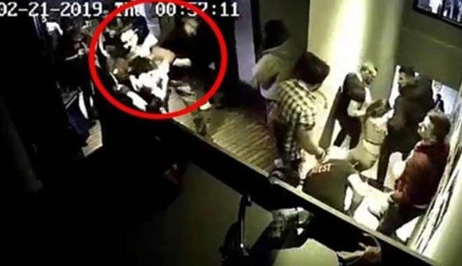 Beşiktaş'taki Dorock XL'de kadına şiddetin görüntüleri ortaya çıktı