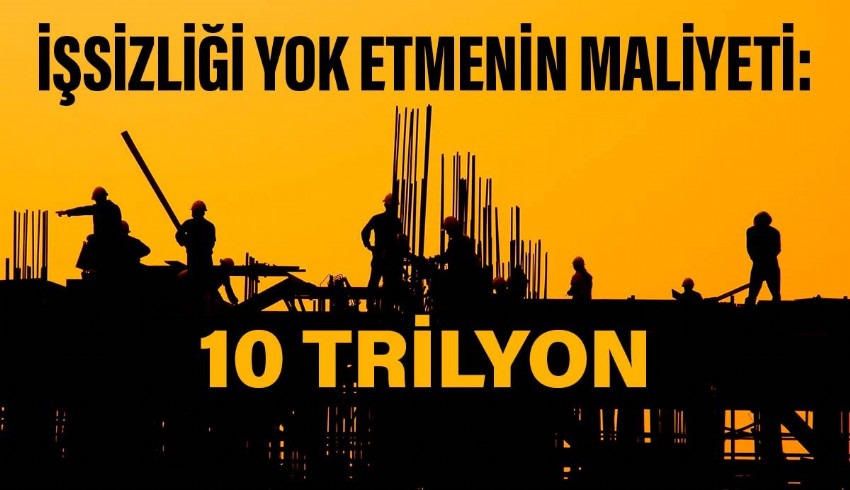 Bir kişilik iş yaratmak için 3 milyon liralık yatırım gerekiyor