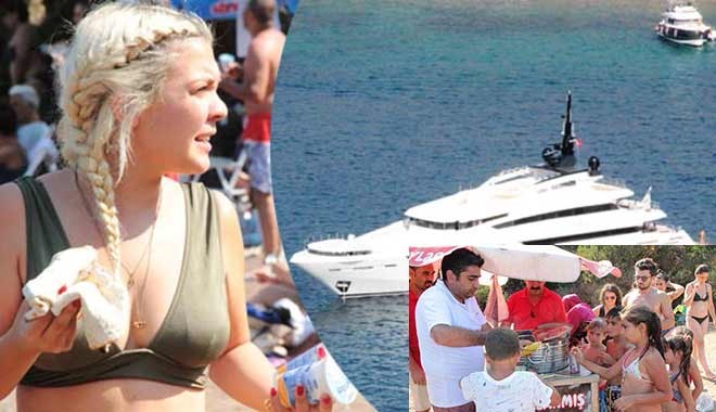 Bodrum bunu konuşuyor! Süper lüks yatı ile geldi, lahmacun ayran dağıttı