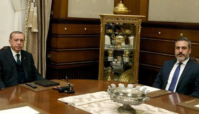 Erdoğan, Hakan Fidan ile 2 saat görüştü