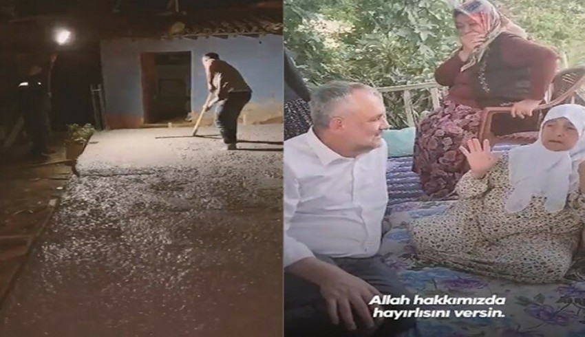 Depremde evi yıkılan 91 yaşındaki Fatma Nine evine kavuştu