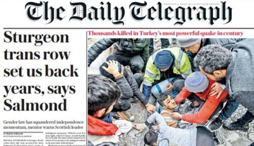 Dünya basını: Son yüzyılın en büyük depremi