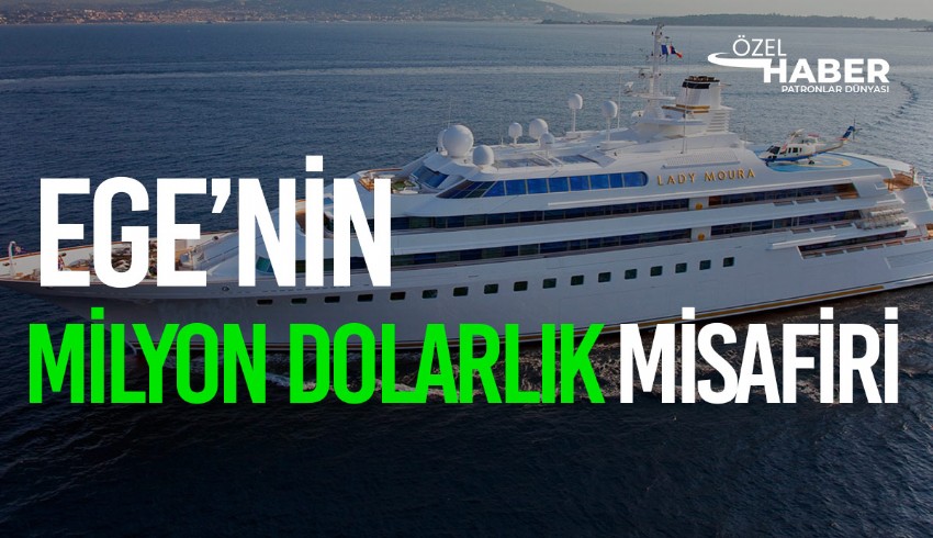 Dünyanın en lüks yatlarından Lady Moura, bir haftalığına Antalya'ya demirlendi