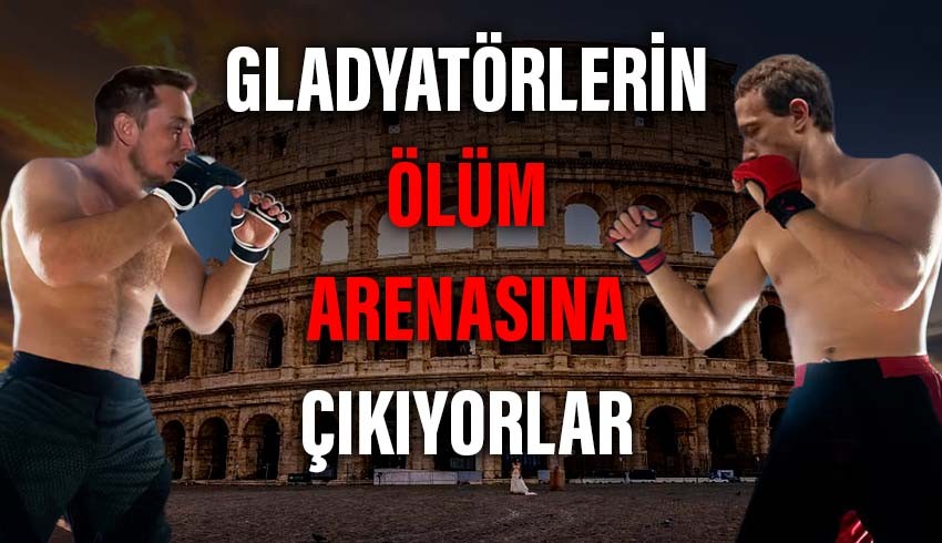 Dünyanın en zenginleri Elon Musk ve Mark Zuckerberg gladyatörlerin ölüm arenasında