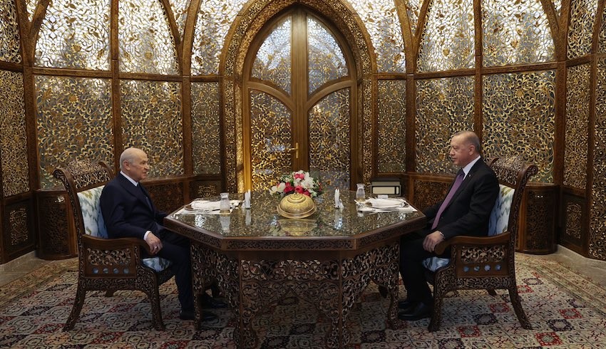 Erdoğan, Bahçeli ile iftarda bir araya geldi