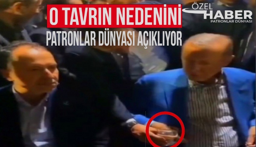 Erdoğan o suyu neden içmedi?