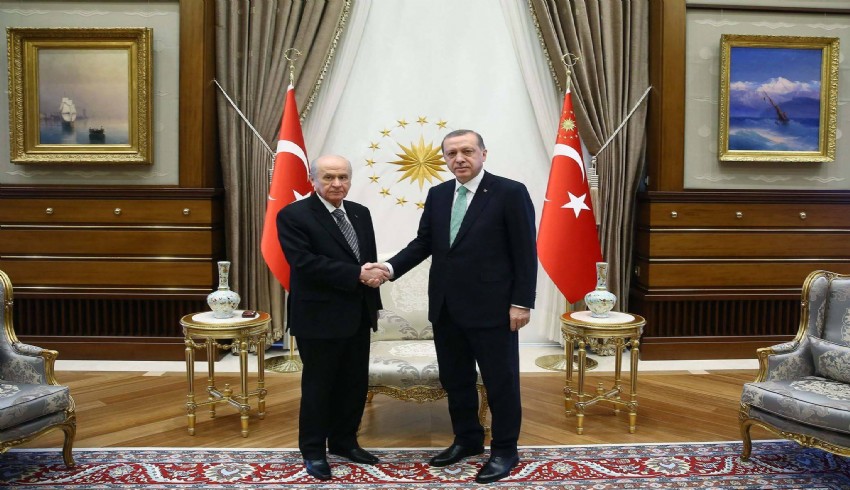 Erdoğan ve Bahçeli bir araya geldi