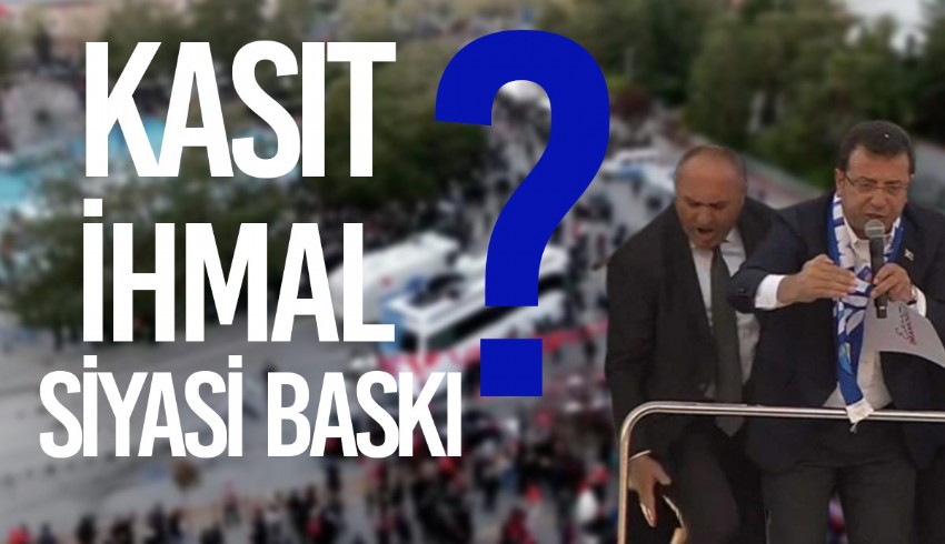 Erzurum'da miting düzenleyen Ekrem İmamoğlu, taşlı saldırıya uğradı, alandan ayrılmak zorunda kaldı
