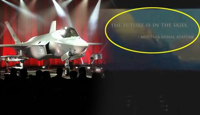 ABD'deki F-35 teslim töreninde Atatürk ayrıntısı