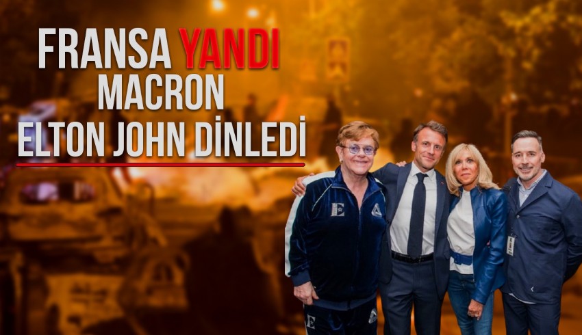 Fransa'da protestolar sürerken Macron, Elton John konserine gitti
