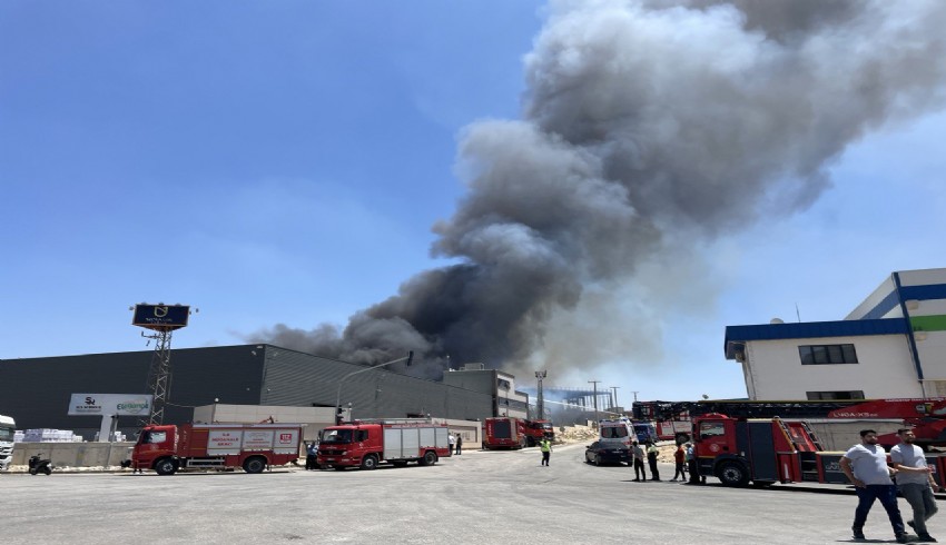 Gaziantep'te fabrika yangını