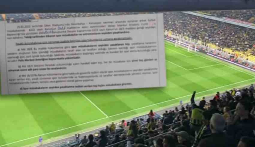 Hükümet istifa sloganı atanlar artık statlara giremeyecek