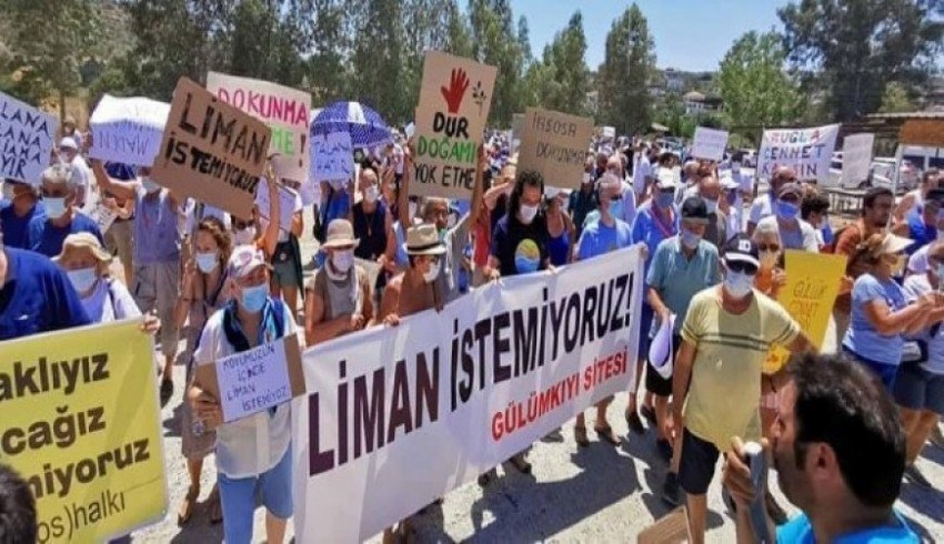 İasos Antik Kenti’nde liman istemeyen halktan tepki