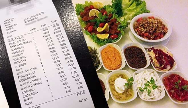 İkram sanıp yediler! Et restoranında 285 TL'lik meze şoku