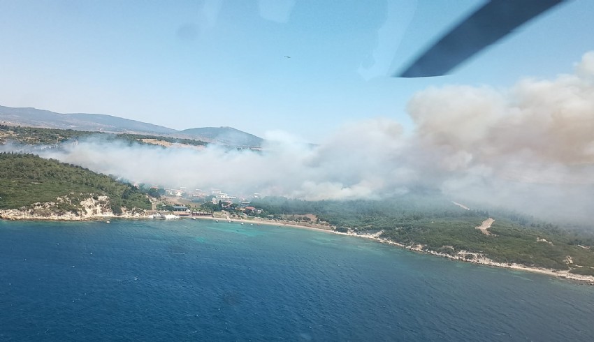 İzmir'de iki noktada orman yangını