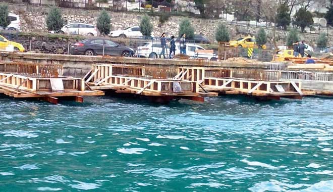 Kara yetmedi, Bebek sahili doldurularak otopark yapılıyor