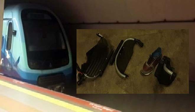 Kartal metro istasyonunda olay: Sol bacağı koptu...