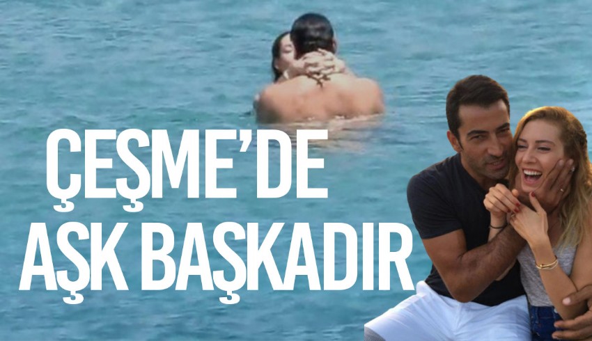 Kenan İmirzalıoğlu ile Sinem Kobal, Çeşme'de tatil yapıyor