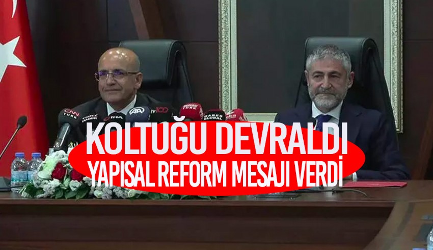 Mehmet Şimşek görevi devraldı